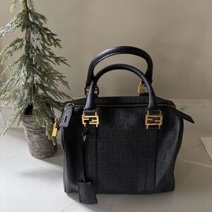 Fendi Forever Bauletto Handbag - Black excellent condition